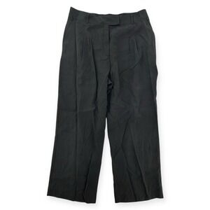 Bar III Wide Leg Pants Womens XL Black Pleated Straight Elastic Trousers NWT